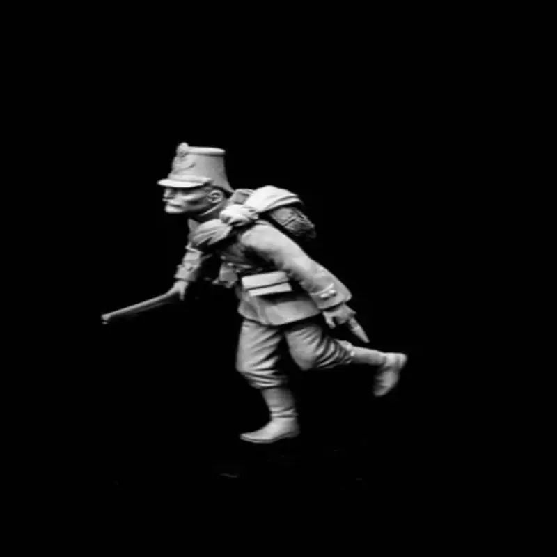 

1/24 Soldier Resin Model Figure Gk Micro Miniature 3d Printed White Model Toy Unassembled And Unpainted Kit