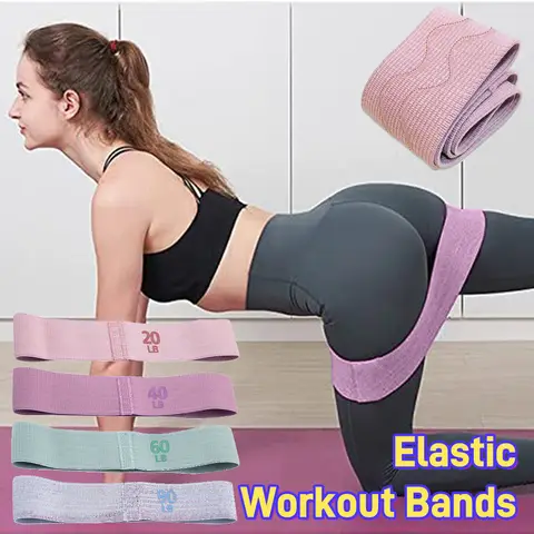 저항 밴드 엉덩이 확장 엉덩이 부티 밴드 Glute 허벅지 피트니스 천 고무 밴드 탄성 루프 요가 체육관 장비