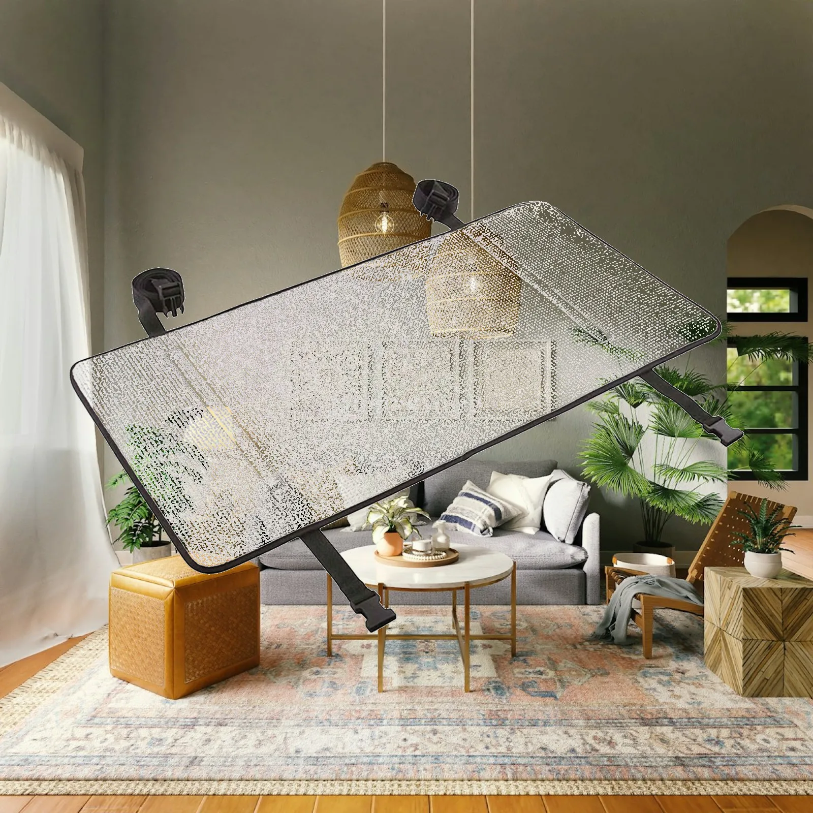Air Conditioner Cover Air Conditioner Outer Unit Cover Material Rainproof Air Conditioner Outdoor Unit Rain Shield for Outdoor