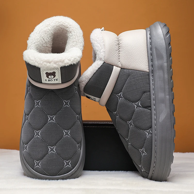 

Мужские зимние ботинки, новые осенние и зимние плюшевые теплые повседневные модные легкие удобные нескользящие повседневные удобные рабочие ботинки