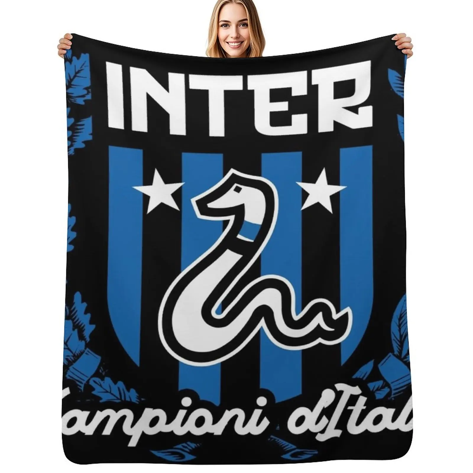 

Inter Campioni d'Italia Throw Blanket Bed linens cosplay anime Personalized Gift Plaid Blankets