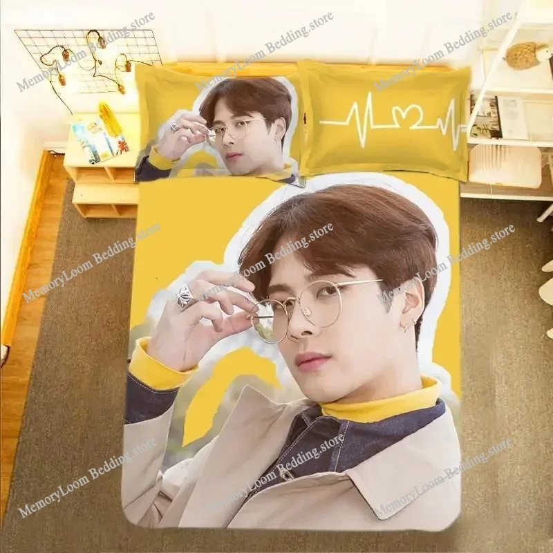 

Wang Jiaer HD Poster Pillowcase+ Duvet Cover Single Dormitory Student Knit Jackson Lifestyle Photos Double Bedding Set