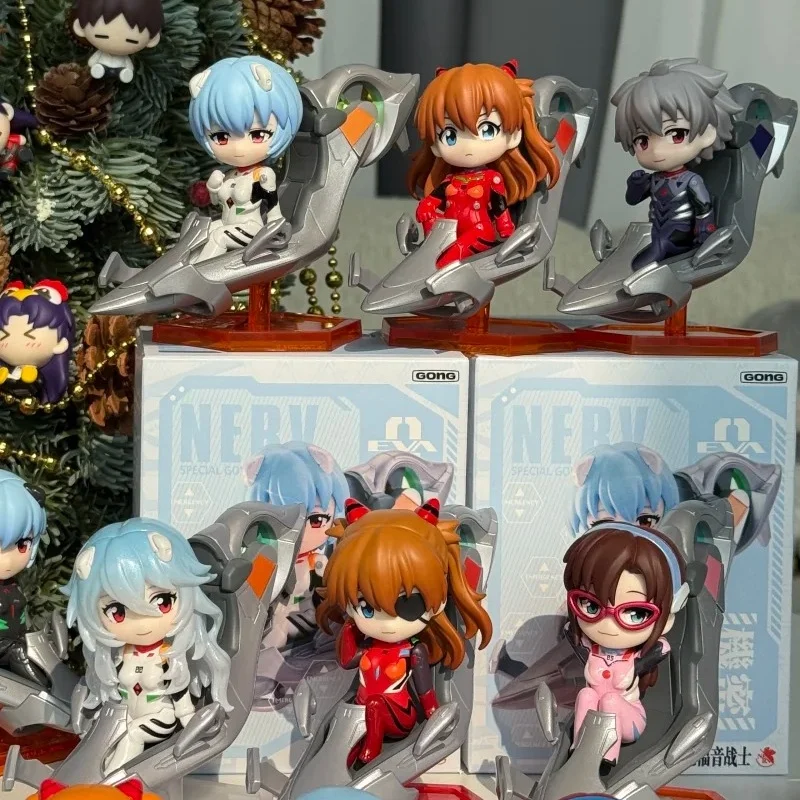 

Коллекционная фигурка Pop Mart Gong Eva Neon Genesis Evangelion Pilot Blind Box: Аниме-модель, игрушка-сюрприз, украшение