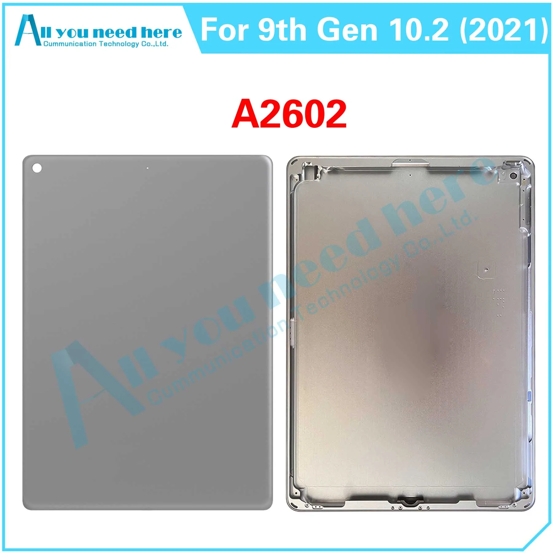 For 9th Gen 10.2 (2021) A2602 A2603 A2604 A2605 Back Battery Cover Door Housing Rear Case Repair Parts Replacement