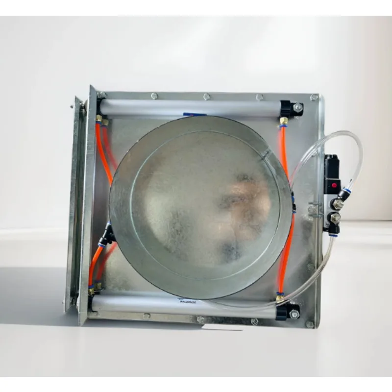 Pneumatic Slide Gate Valve for Dust Duct, Stainless Steel Electric Control