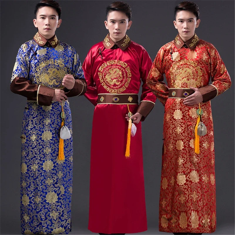 

Chinese Qing Dynasty Costumes Robe Male Emperor Stage Performance Film and Television Costumes Photography Costume