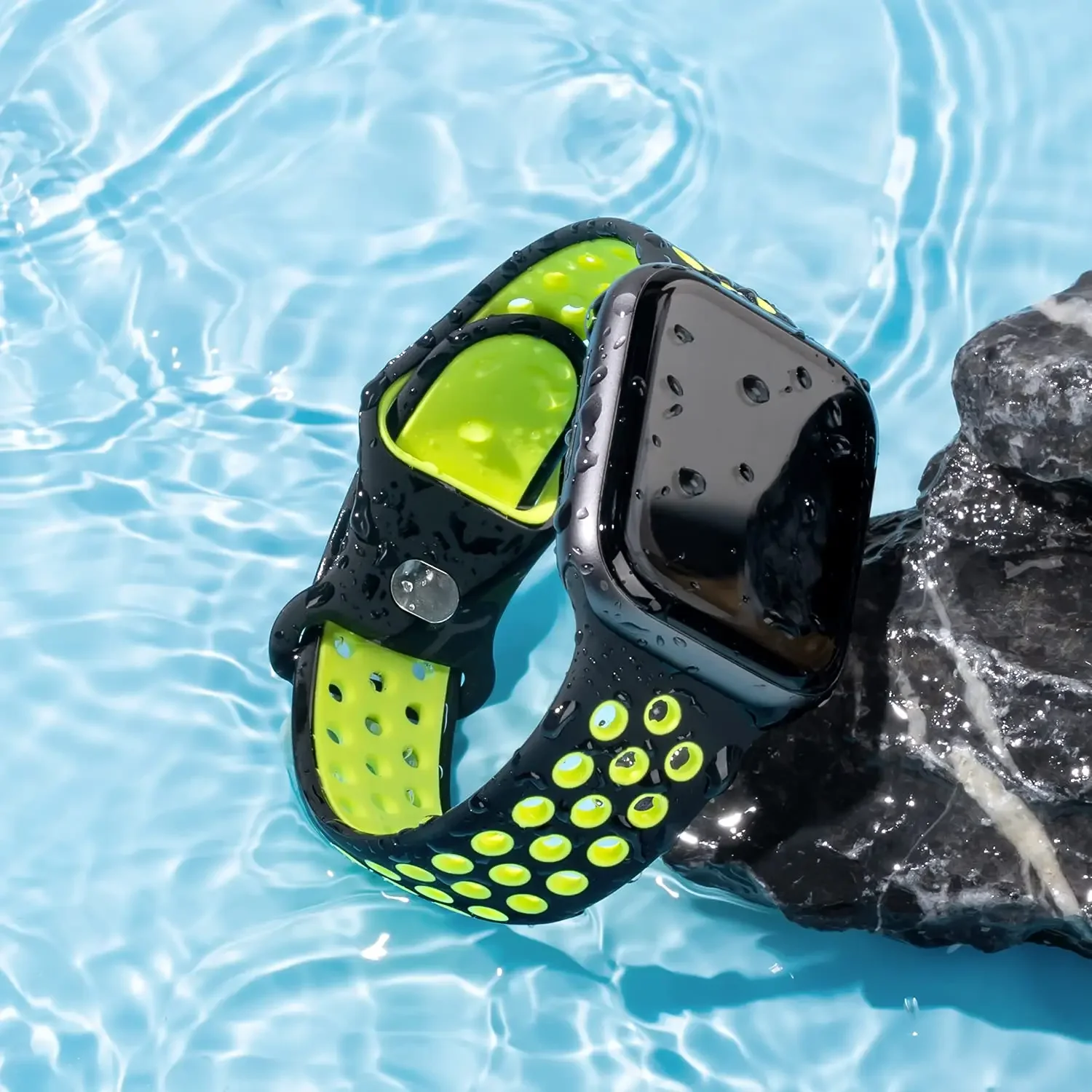 Silicone WatchBand for Apple Watch Strap 45mm Ultra2 49mm Series 9 8 7 41mm 38mm 42mm Sport Bracelet iWatch 6 SE 5 4 3 44mm 40mm