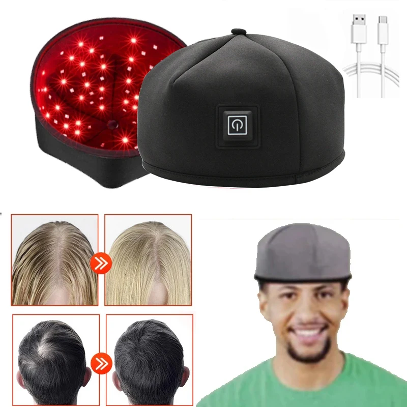 

Red Light Therapy Device Hat Near Infrared LED Treatment Helmet for Hair growth Cap Prevant Loss Head relaxation Relief scalp