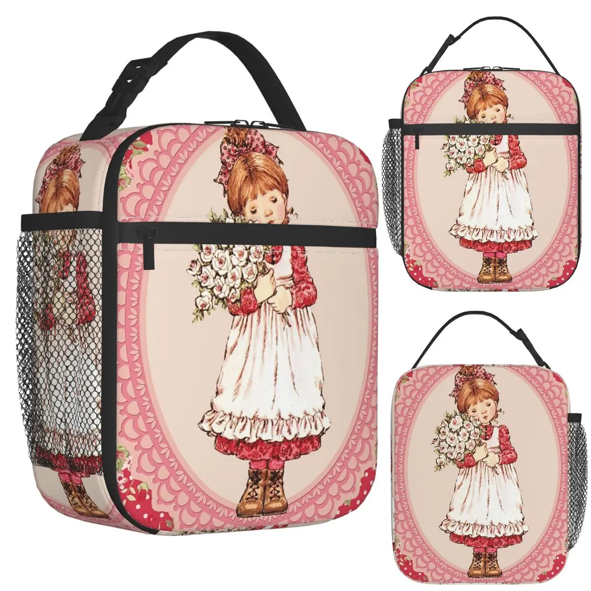 

Kawaii Sarah Kay Изолированная сумка для обеда для женщин Бенто Коробки для хранения еды Портативный контейнер-холодильник Термальный ланч-бокс Tote