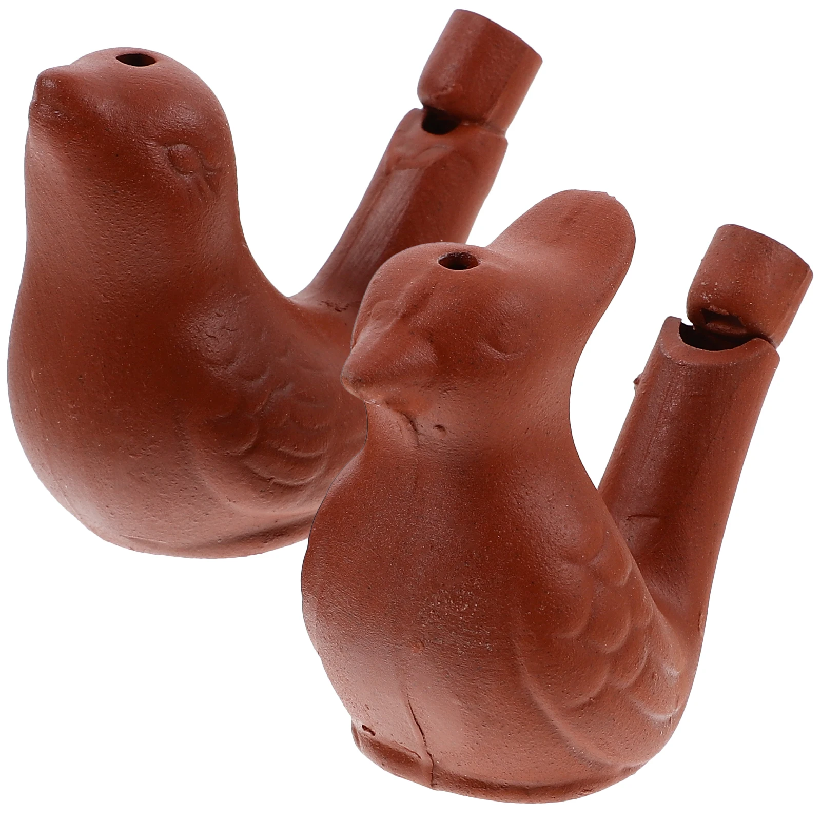 2 قطعة صافرة في الهواء الطلق الإبداعية على شكل طائر الأدوات الخزفية الموسيقى صافرة لدعوة الاتجاه في البرية