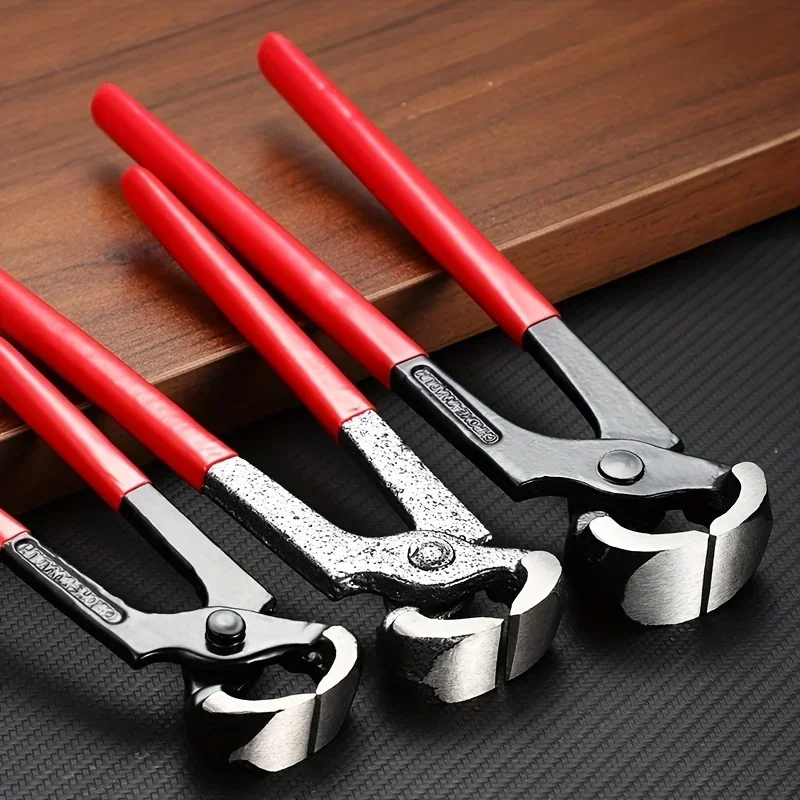 

Multifunctional Nutcracker 6/8/10inch Nail Pulling Pliers Wire Cutters Flat Edge Top Cutting Pliers Woodworking Repair Tools