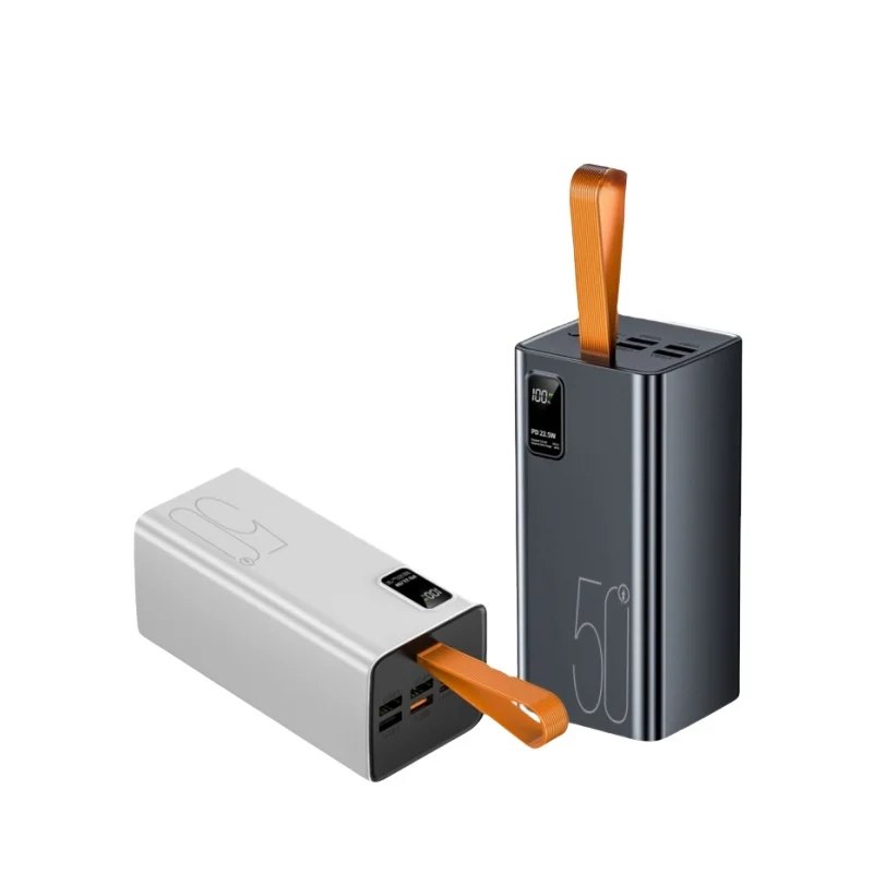 

High Capacity 50000mAh Digital Display Portable Power Bank Station Four USB Type C Output 22.5W 10W Output Power