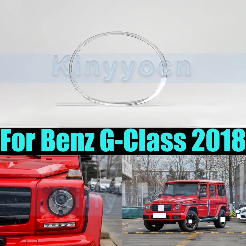 

Передний бампер, крышка фары для Benz G-Class 2018, крышка, абажур, фара, стеклянная фара, колпачки для линз