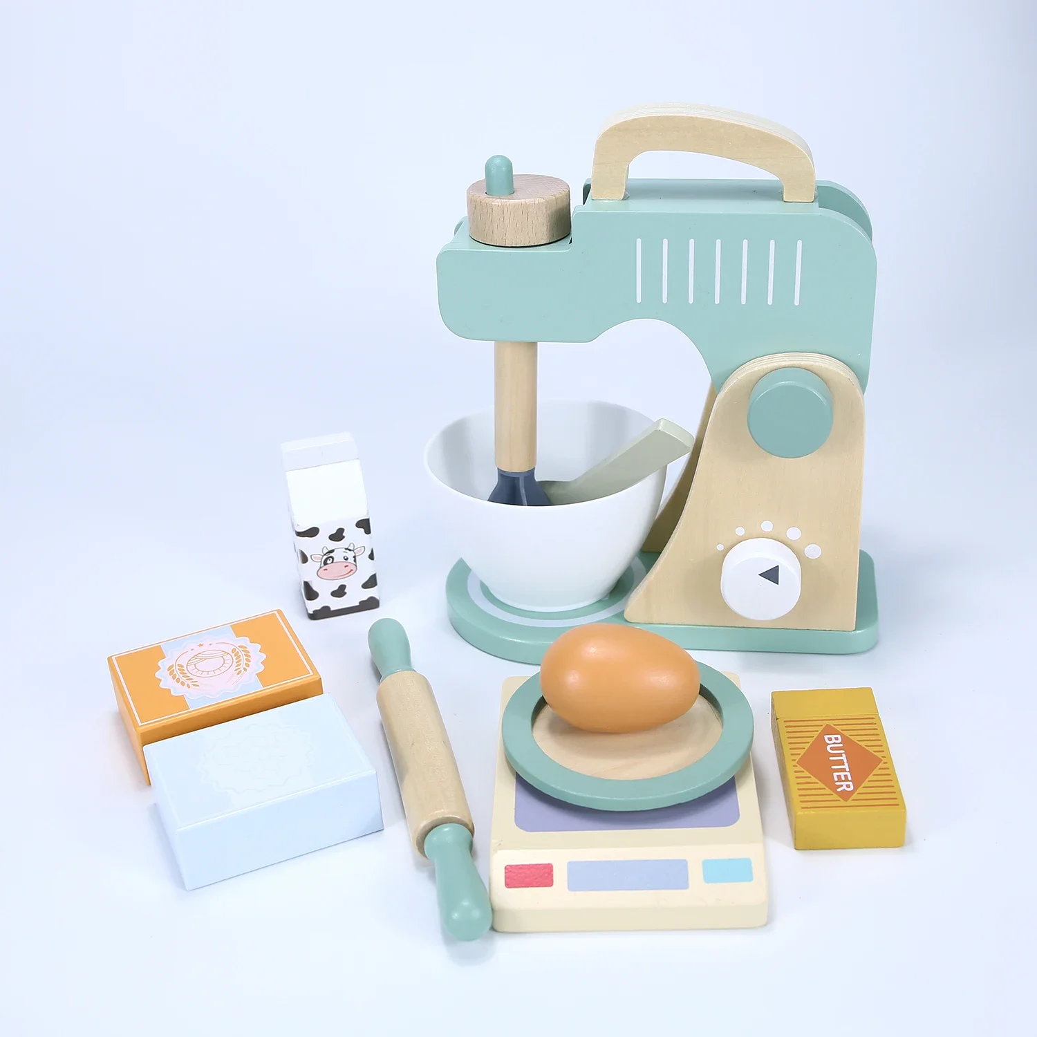 kid Wooden Kitchen Pretend Play Toys Simulation Coffee Machine Juicer Toaster Machine Mixer Early Learning Educational