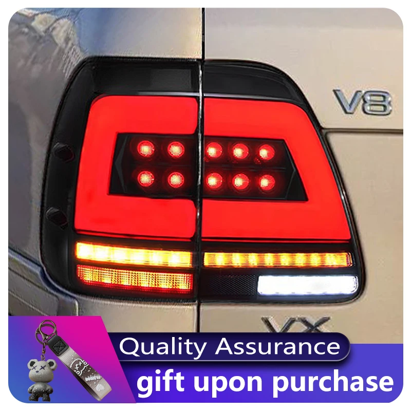 Fashion Dynamic For Toyota Land Cruiser LC100 FJ100 4700 Exterior LED DRL Upgrade Taillight Auto Modified Tool Car Accessories