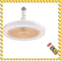 BAAU 2PCS Ceiling Fans With Remote Control And Light Lamp Fan E27 Converter Base Smart Silent Ceiling Fans,B Durable