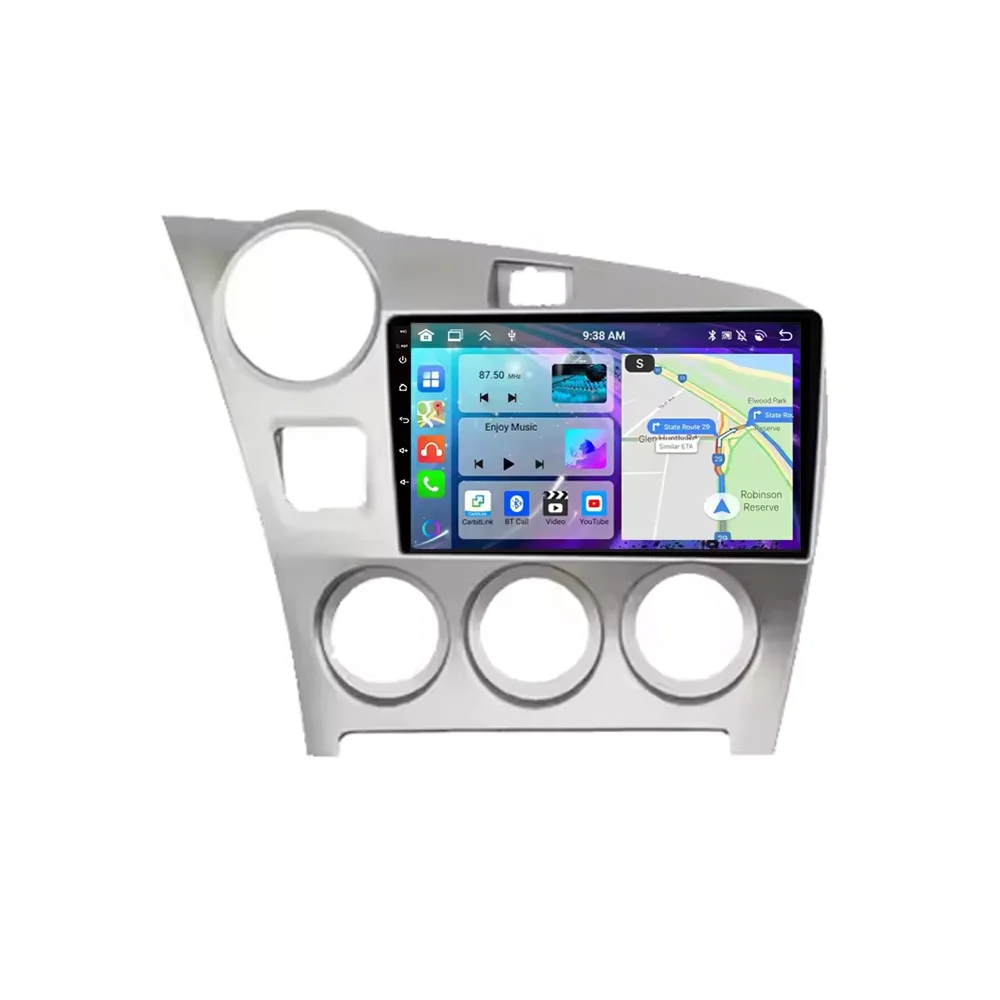 أندرويد 15 Carplay راديو السيارة التلقائي لتويوتا ماتريكس 2 E140 2008 2009 2010 2011 2012 2013 2014 مشغل وسائط متعددة الملاحة لتحديد المواقع #2