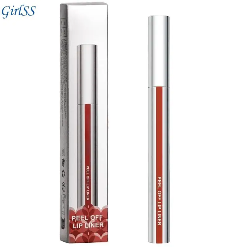 Złuszczająca się plama z ust Wodoodporna, trwała odklejająca się konturówka do ust Wytatuowana, nieprzywierająca kolorowa maska