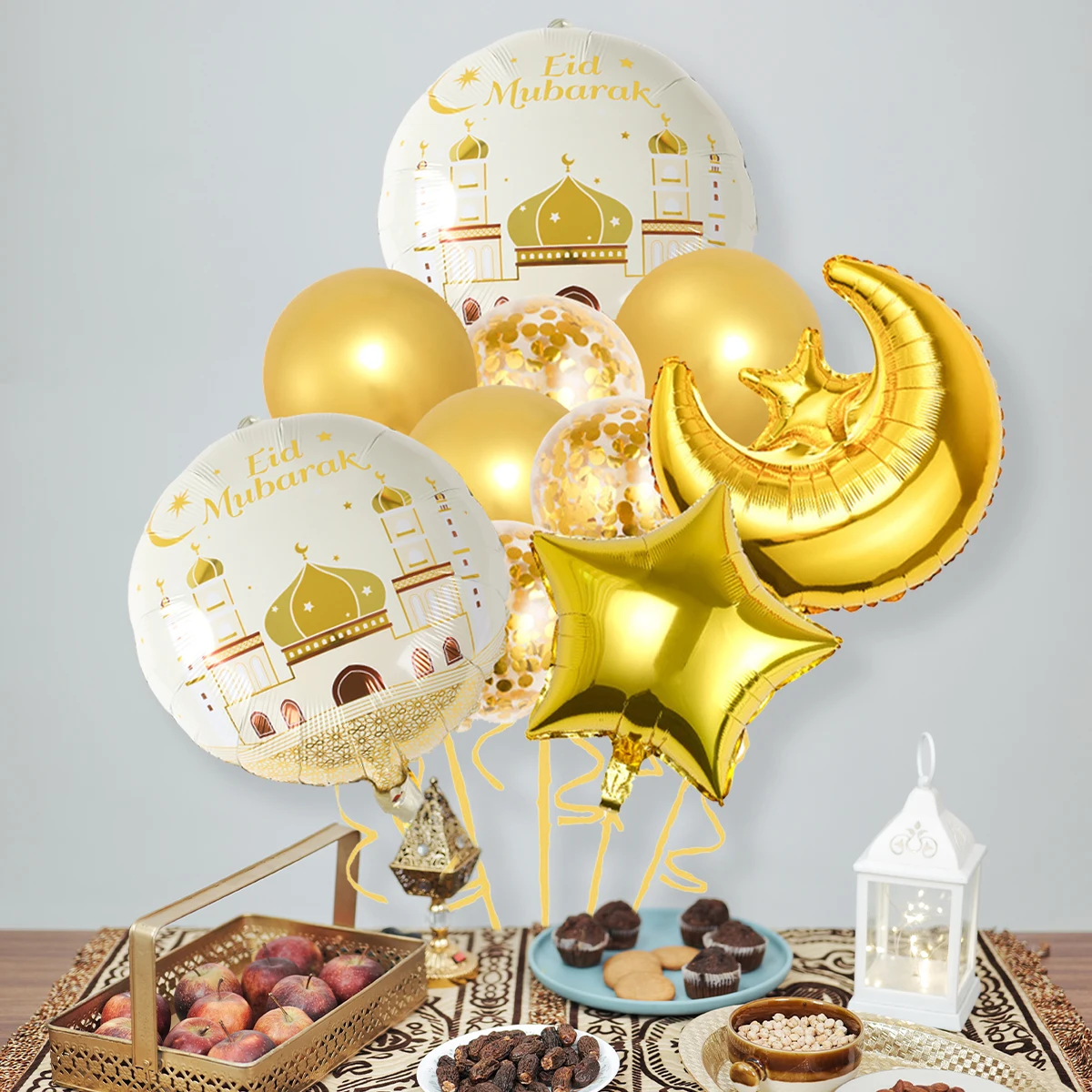 

Stars Moon Confetti Balloon Bundle Eid Mubarak Ramadan Decoration 2025 Muslim Islamic Party Supplies Ramadan Kareem Foil Ballons