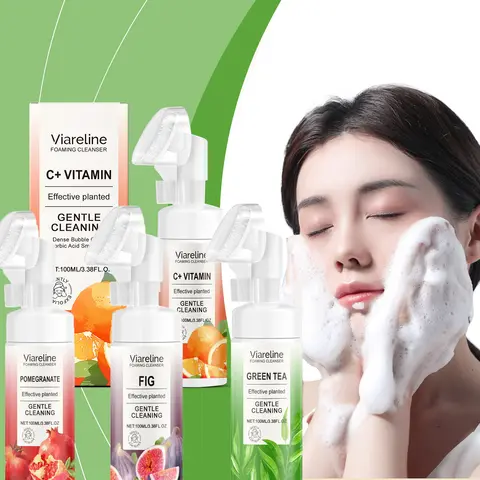 VC 무화과 석류 녹차 폼 클렌저 폼 섬세하고 부드러우며 맑고 상쾌하며 끈적이지 않는 딥 클렌징