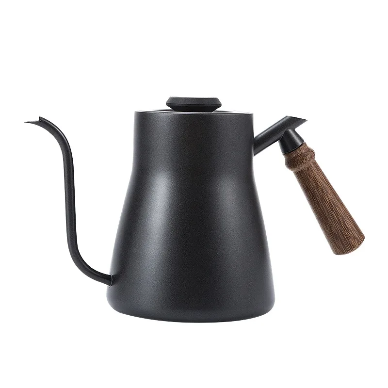 850 ml Edelstahl-Schwanenhalskessel zum Handbrühen von Filterkaffee und als Teekanne, mit Thermometer für Kaffeemaschinen.