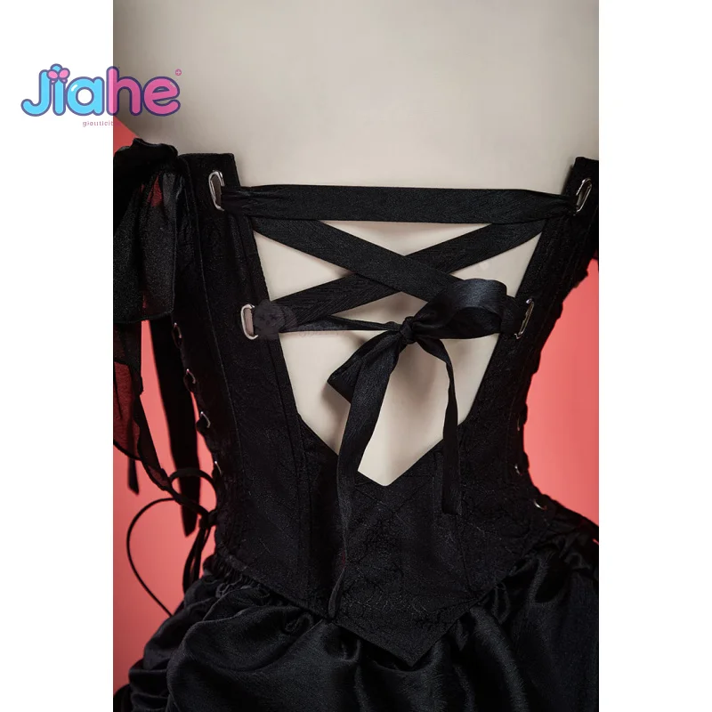 MisaMisa 2025 New Anime DEATH NOTE Cosplay Costume Halloween Party Dark Gothic Wedding Dress Accessories Props Women's Uniform