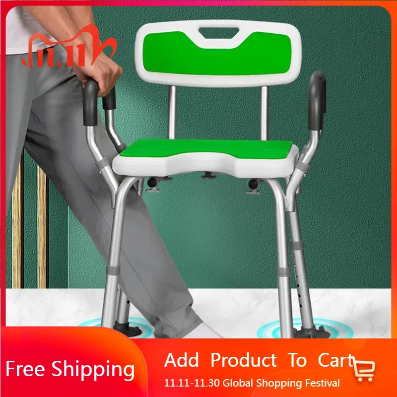

Elderly Shower Bathroom Chairs Ergonomic Green Small Disabled Bathroom Chairs Foot Stool Organizers Taburete Home Furniture