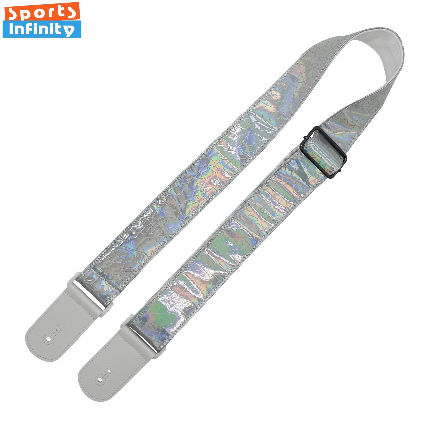 2026 Colorful Laser Acoustic Guitar Strap Personalized Folk Music Classical Electric Guitar Strap Bass Strap Guitar Accessories