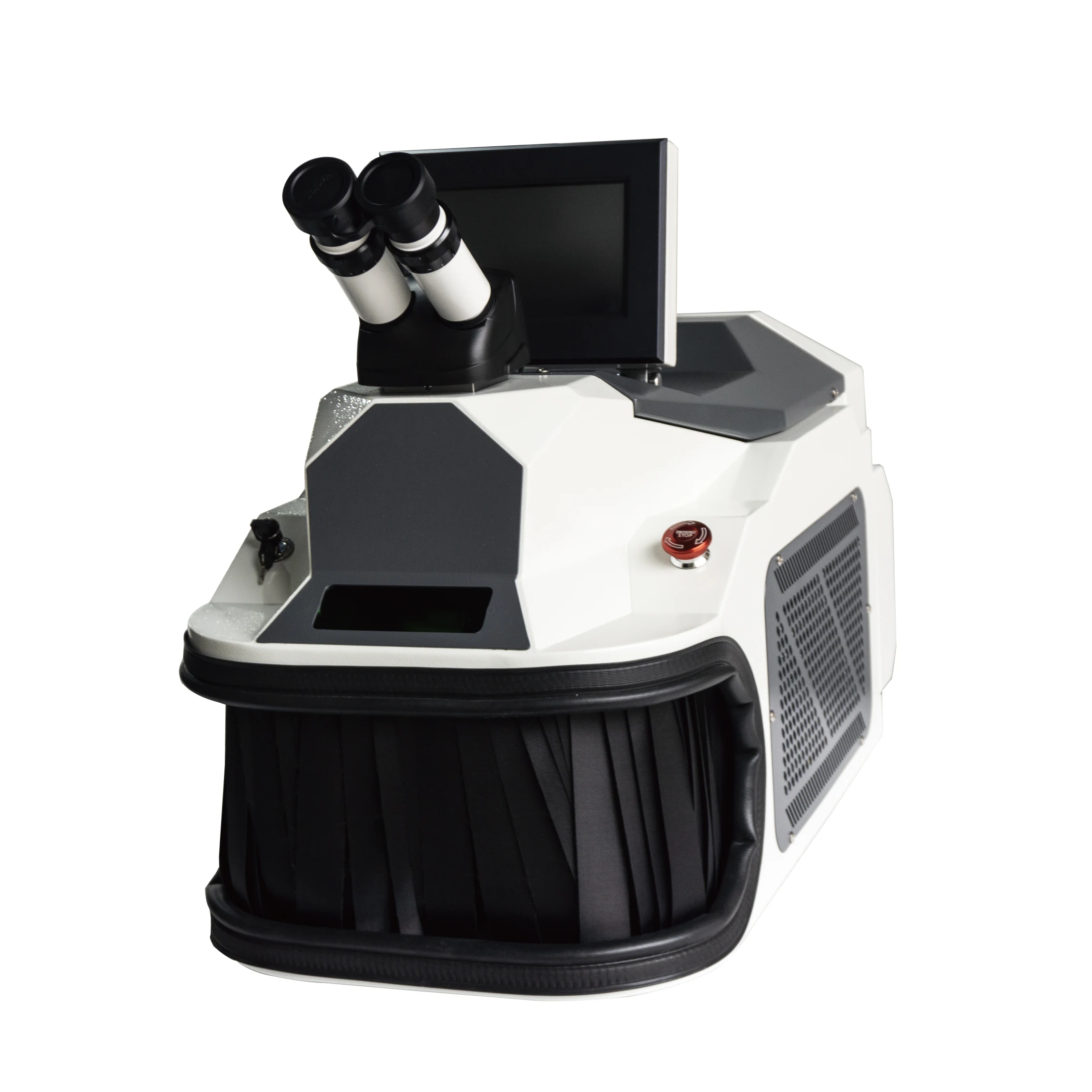 200W Portable Benchtop Laser Welding Machine with Microscope And Camera Screen Precision Welding Italy Shape