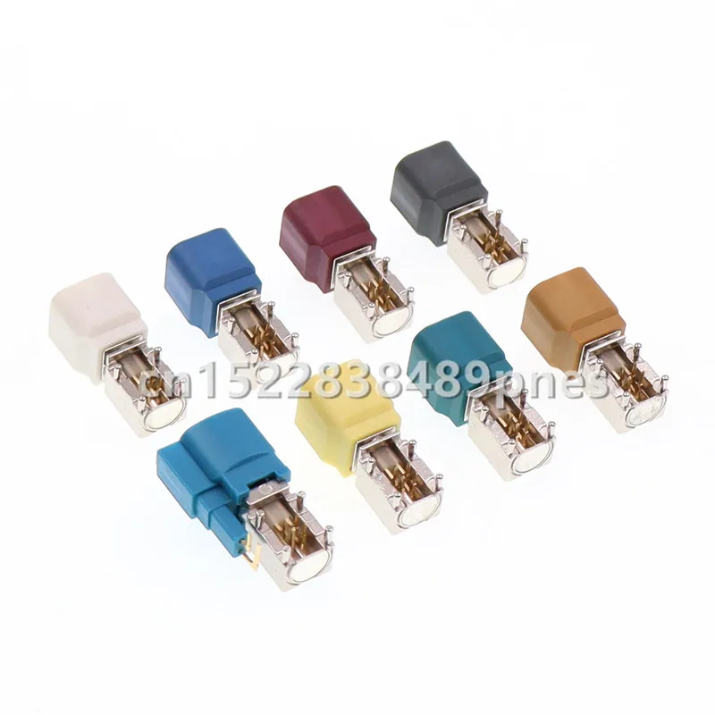 LVDS 4 Pole PCB Socket Bent Pin Auto Male HSD Plug Universal Wiring Harness Car Fakra Socket