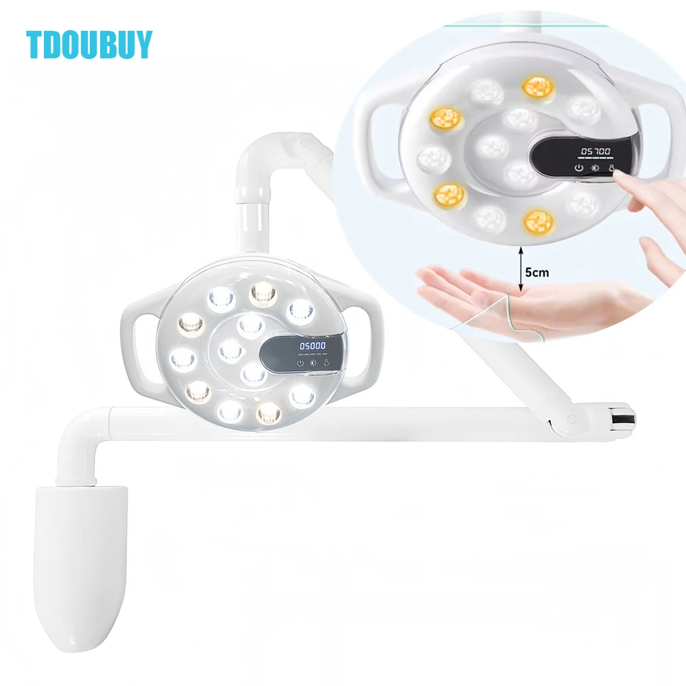 LED Wall Mounted Dental Surgical Light Infrared Induction Shadowless Operating Lamp for Medical Clinic Aesthetic & Pet Surgery