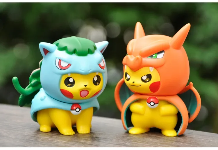 Pokm Cos Charizard Bulbasaur Blastoise Gengar Blind Box Anime Figur Puppe Geschenk – Detail 9