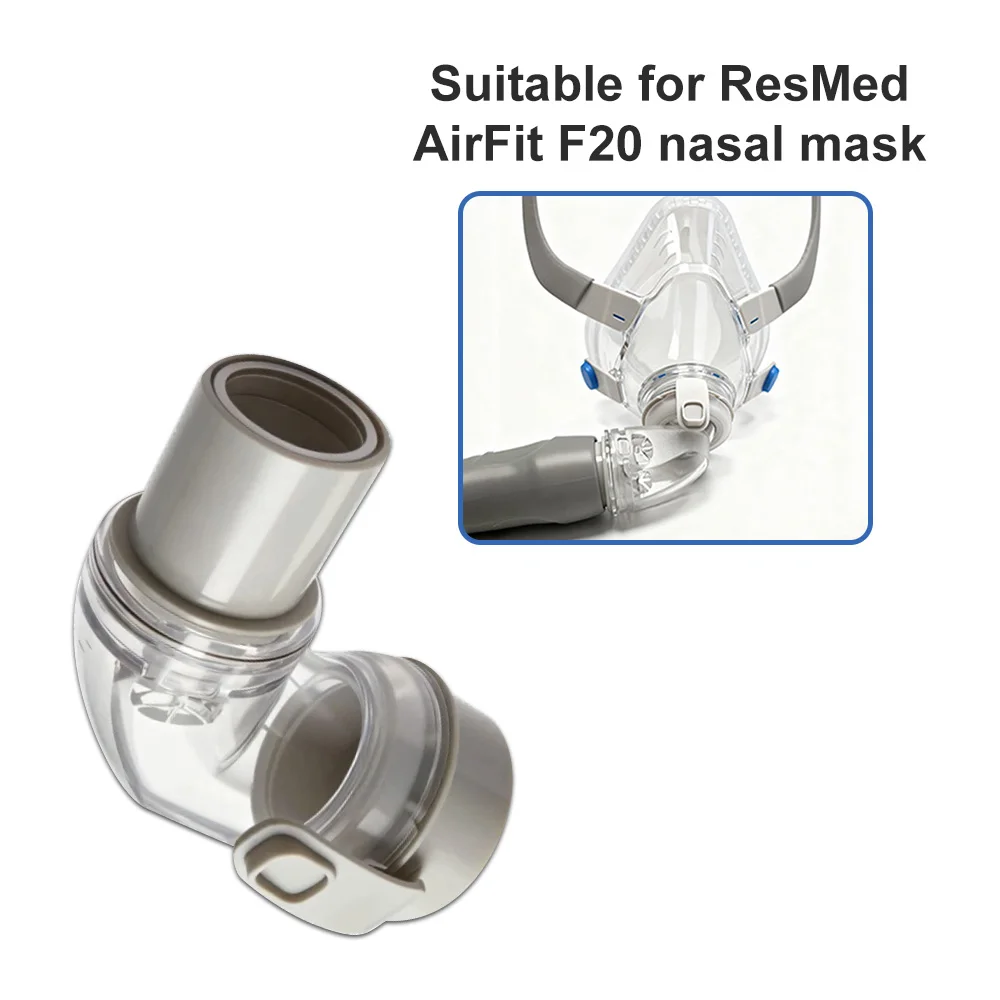 For Airfit F20 F30 Series Replacement Swivel Elbow Connector CPAP Full Face Mask Accessory Replacement Elbows Quick-Release