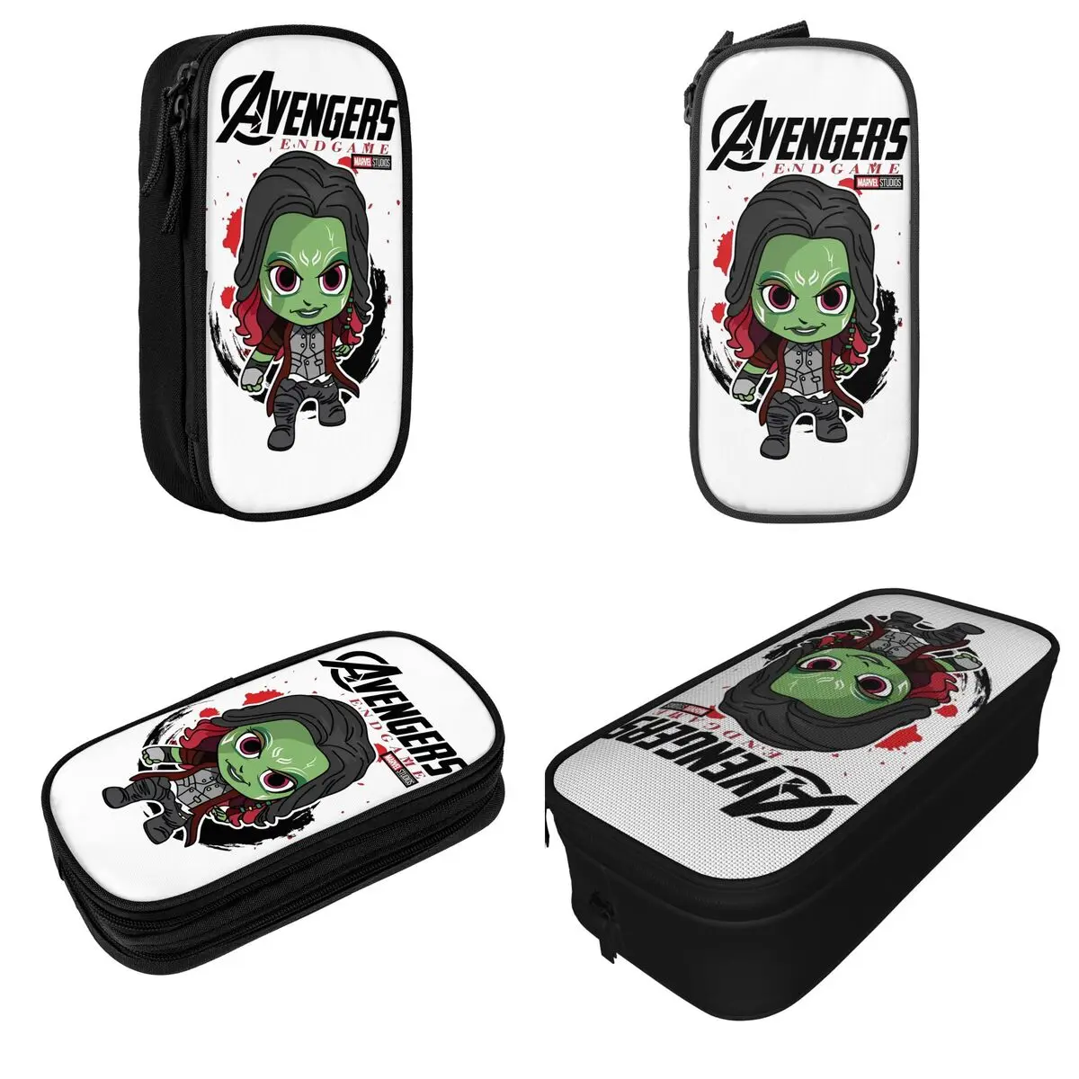 The Avengers Super Heros Hero Gamora Pencil Case Kawaii Pen Holder Bags Kids Large Storage Students School Gift Pencil Pouch