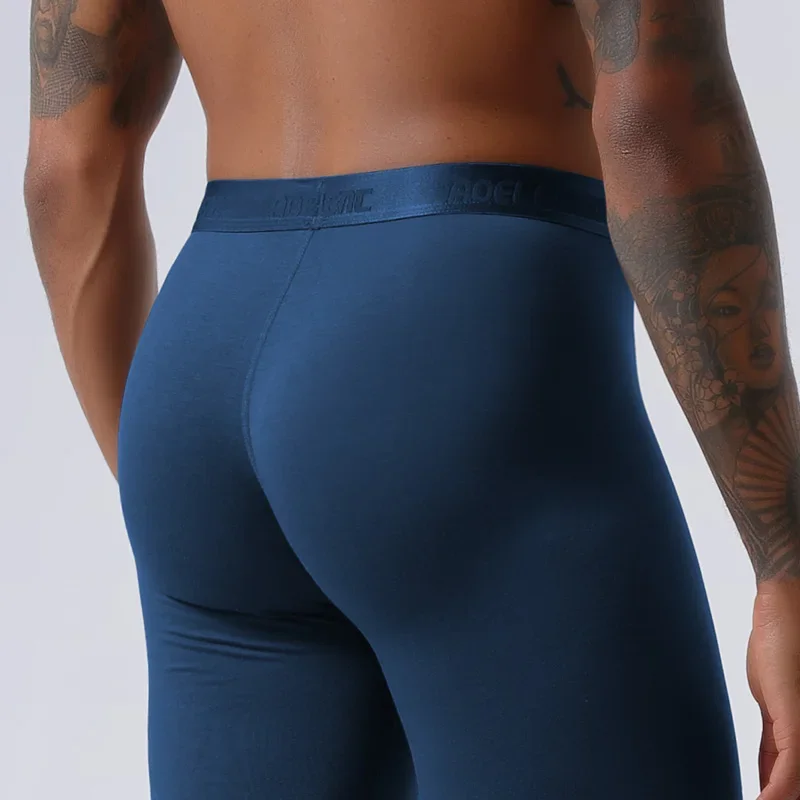 

5PCS Men's long Johns single thin underpants tight youth thread pants thermal pants, slim-fitting leggings for autumn and winter