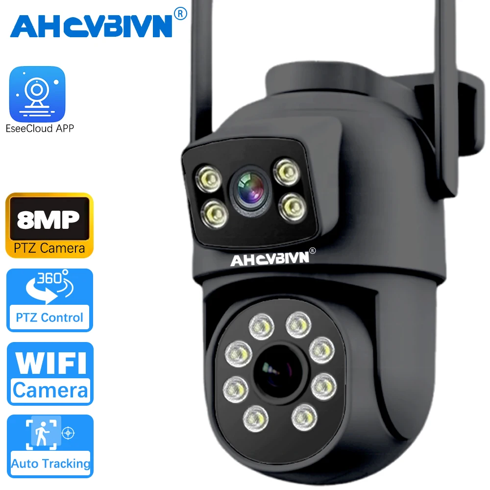 

8MP High Resolution Surveillance Camera Without Internet Smart Watch With Ai Cellular Garden Lamps Video Color And Audio Cameras