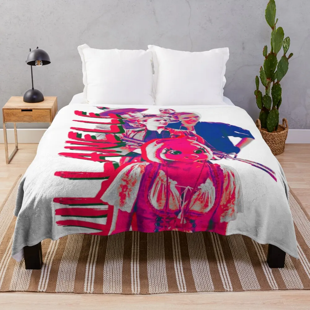 

Villanelle Throw Blanket Flannel Fabric manga Custom Designers Blankets