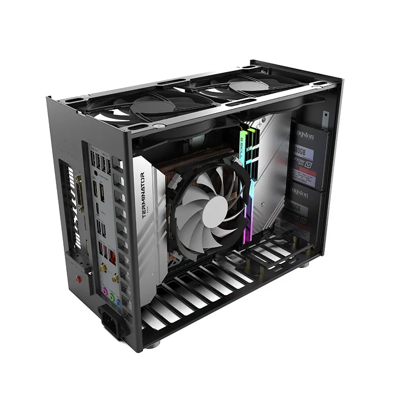 LZmod H1-YTX V1.0 7.82L Mini ITX YTX Aluminum PC Case SFX-L FLEX 1U PSU 230mm GPU Type-C SFF Chassis