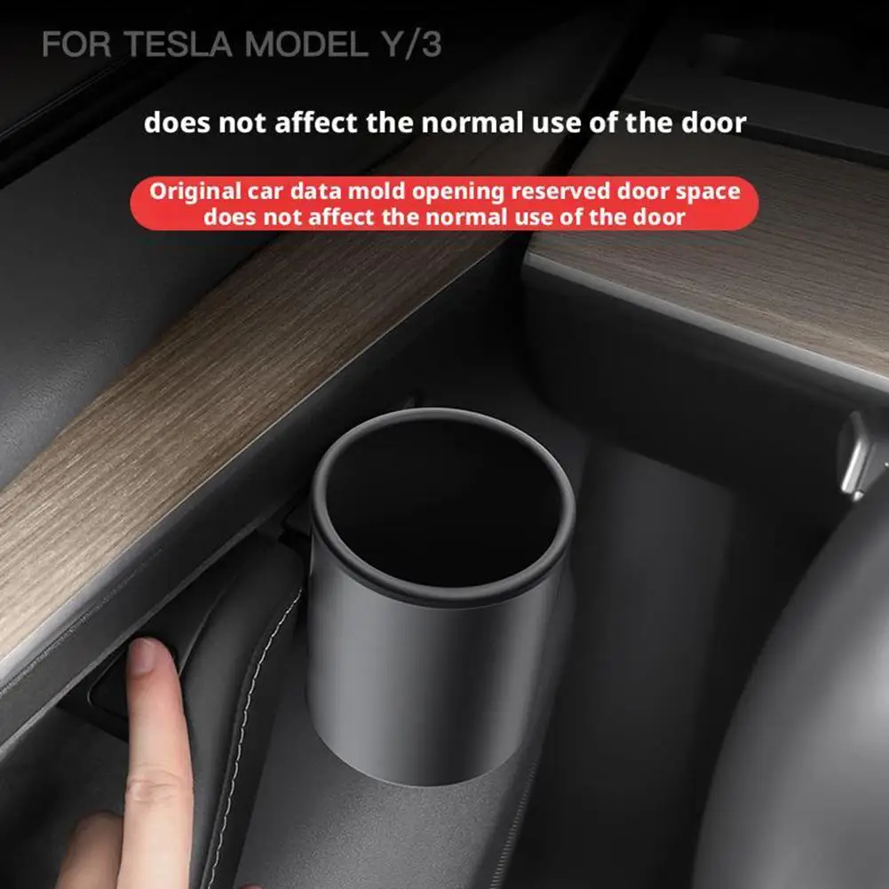 

Автомобильный дверной подстаканник для Tesla Highland 2025, ящик для хранения чашек, дверное крепление, подставка для бутылки с водой, автомобильные аксессуары Y0B5