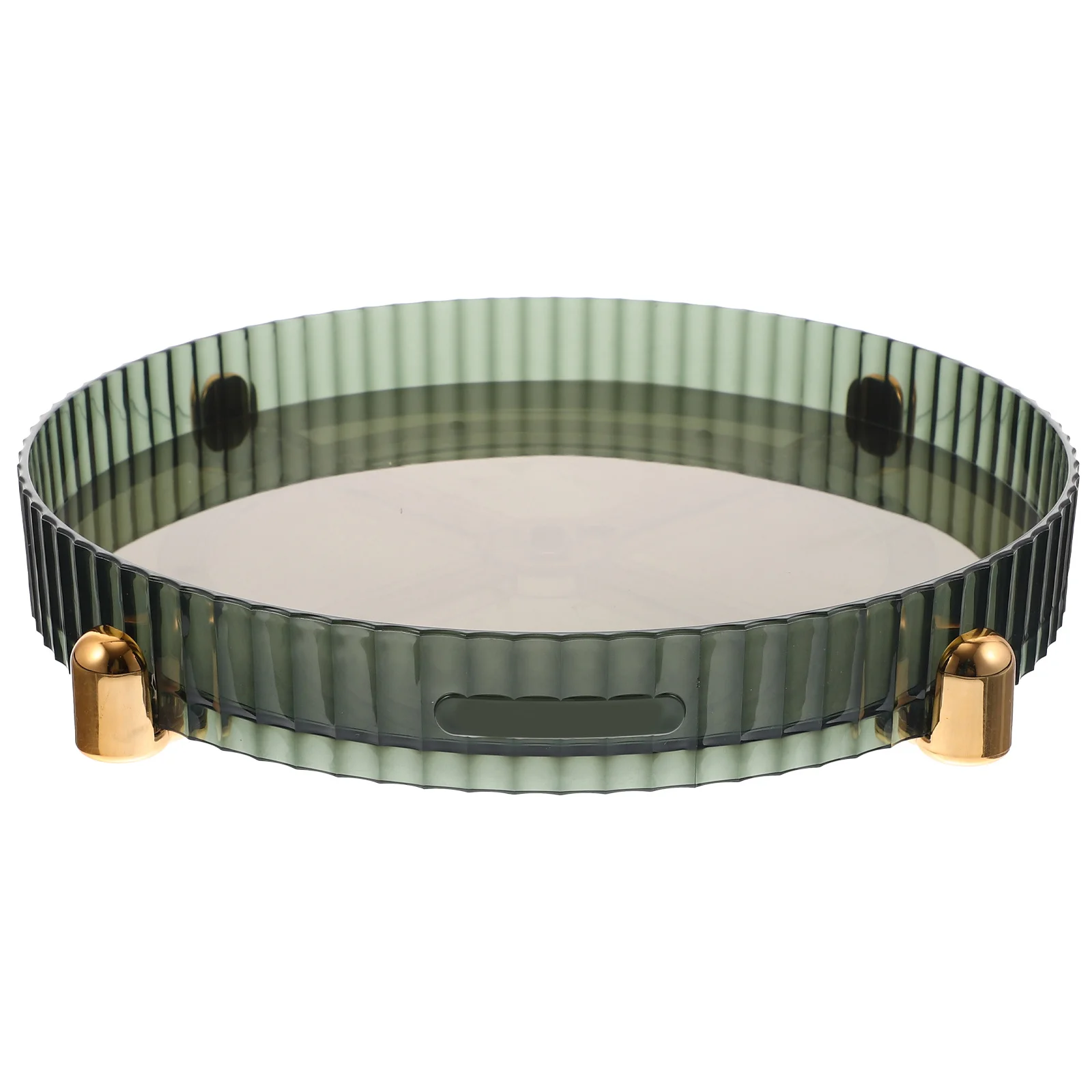 

Round Rotating Organizer Tray with Non-Slip Base for Kitchen Spice Jars Bathroom Cosmetics Desktop Storage Turntable Organizer