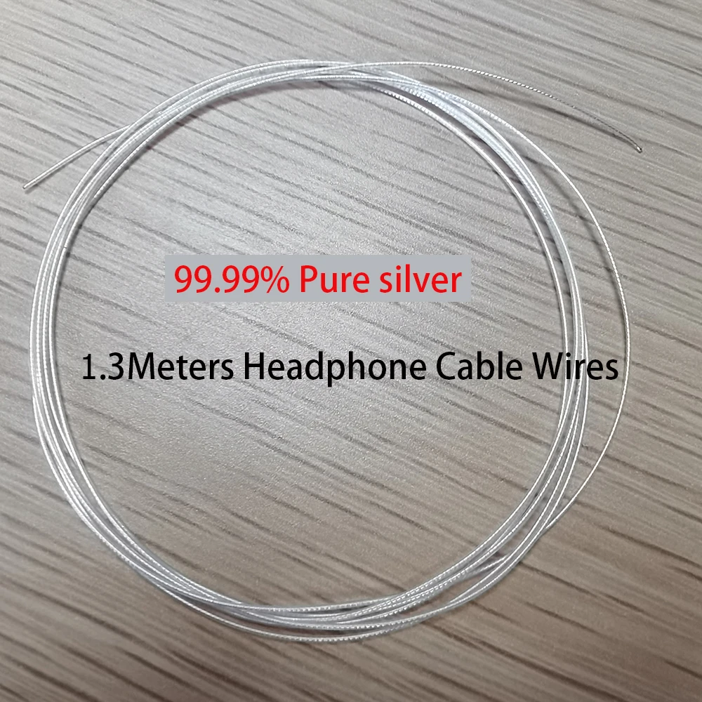 ピュアシルバーヘッドフォンケーブル,日曜大工のヘッドフォン用アクセサリー