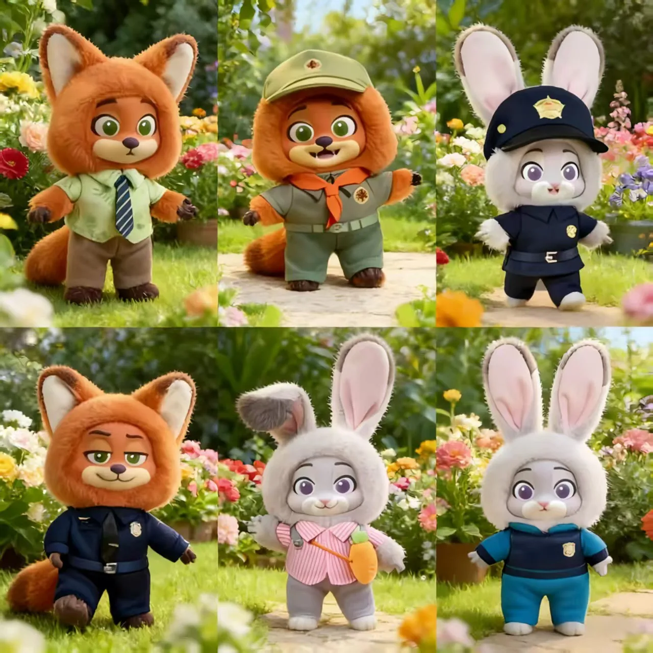 

2026 ~ Disney Zootopia Nick & Judy Growth Journey Series Виниловая плюшевая слепая коробка Прекрасные куклы-подвески Рождественский подарок на день рождения% #