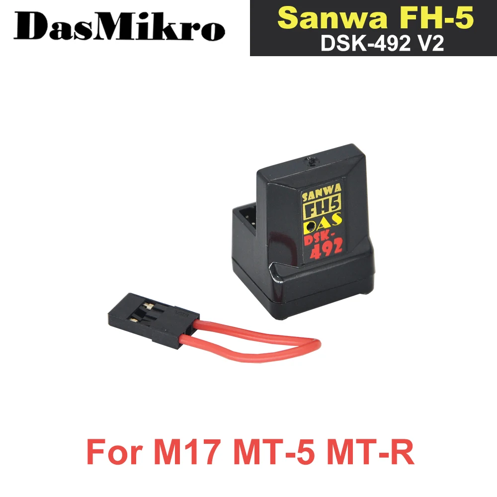 

Dasmikro 2.4GHz FHSS-5 DSK-492 V2 SSL Telemetry 4 Channel Compatible Receiver with ANTENNA-FREE For Sanwa FH5 M17 MT-5 MT-R Rx