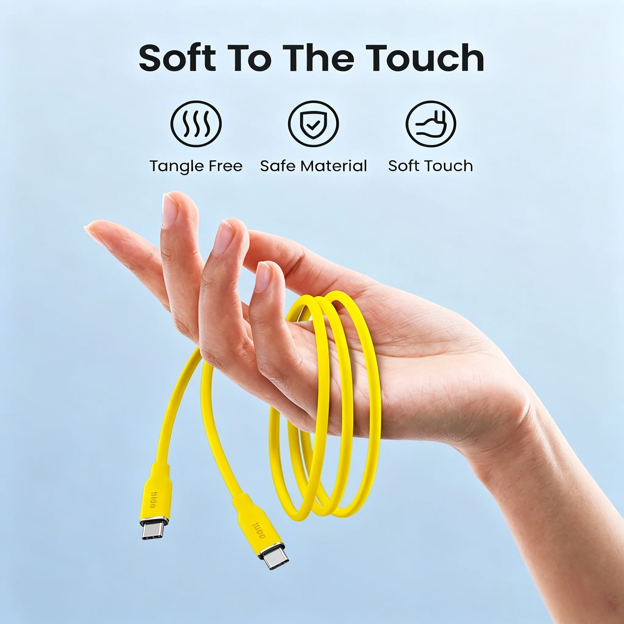 AOHI 140W PD 3.1 USB C to USB C Fast-charging Silky Cable 3.3ft