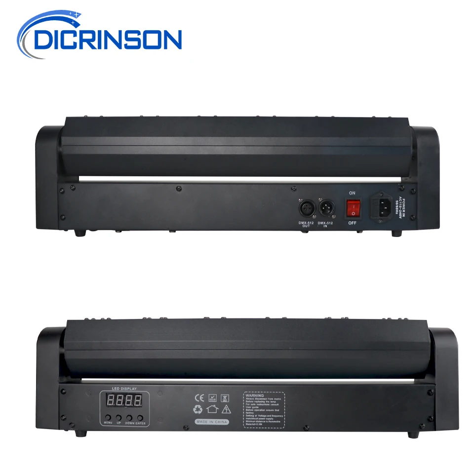 ไฟเลเซอร์6ตาแบบขยับหัวได้ไฟ DMX512สีเขียวเอฟเฟกต์เลเซอร์เครื่องฉายแสงเวทีไฟดีเจดิสโก้งานเลี้ยงเต้นรำ