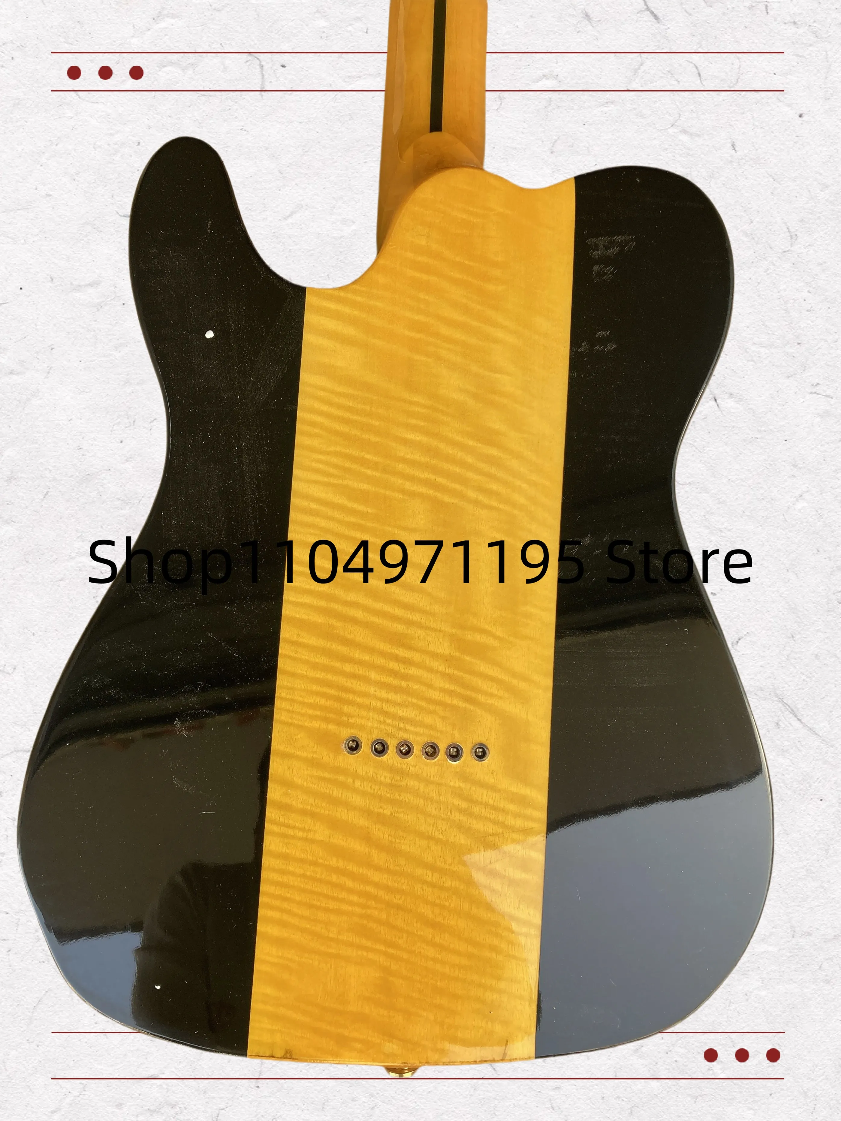 توصيل 25-35 يومًا) أرسل في 3 أيام جيتار كهربائي مخصص من الكروم Tremolo Floyd Rose te.lecas.ter.