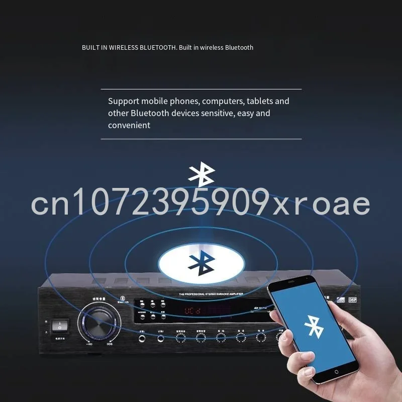 Professional Bluetooth Amplifier, High Power Bass, Fixed Resistance Player, Conference, Outdoor