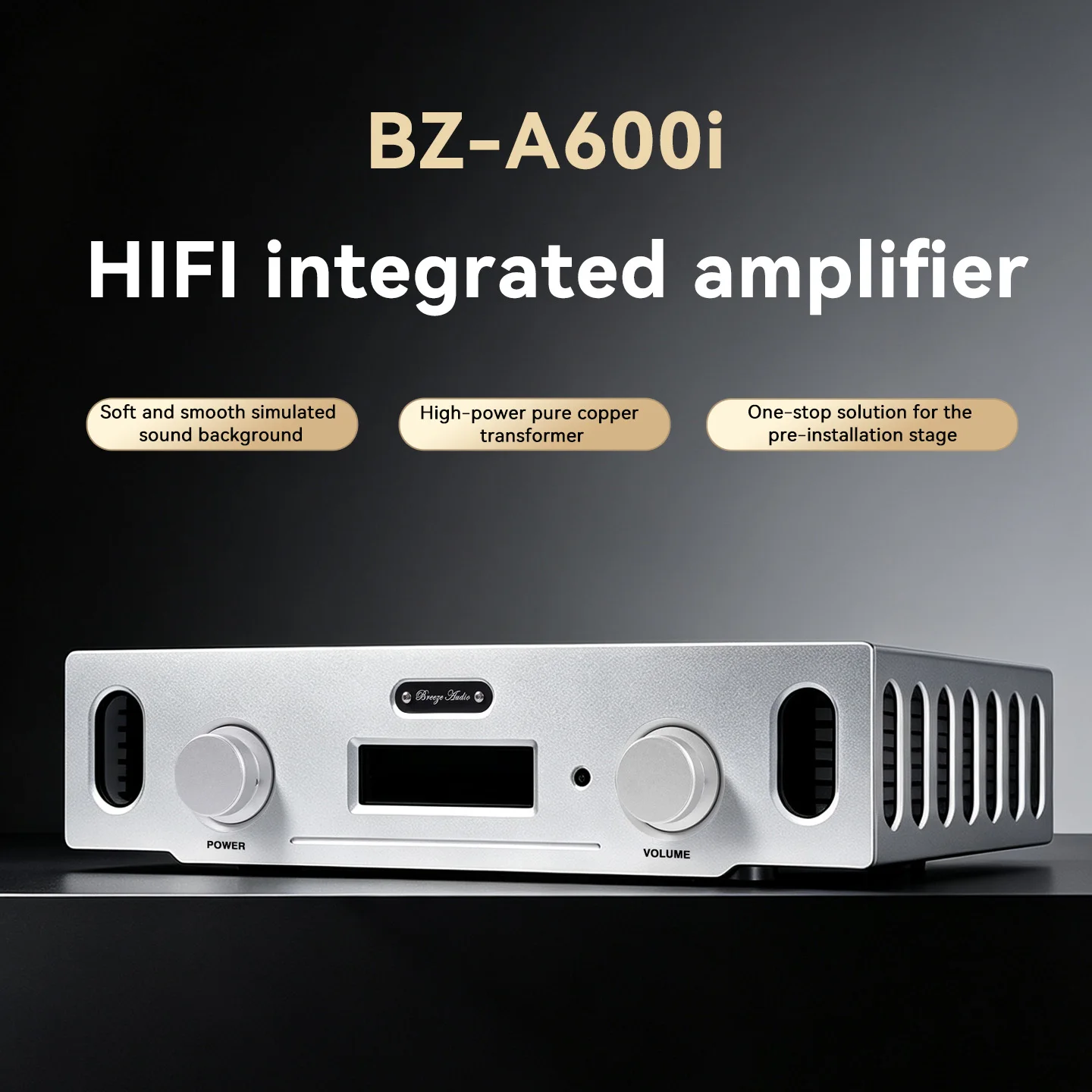 BRZHIFI BZ-A600i Audiophile Grade HIFI Integrated Amplifier Professional Stereo Power Amp For Home Theater Music System