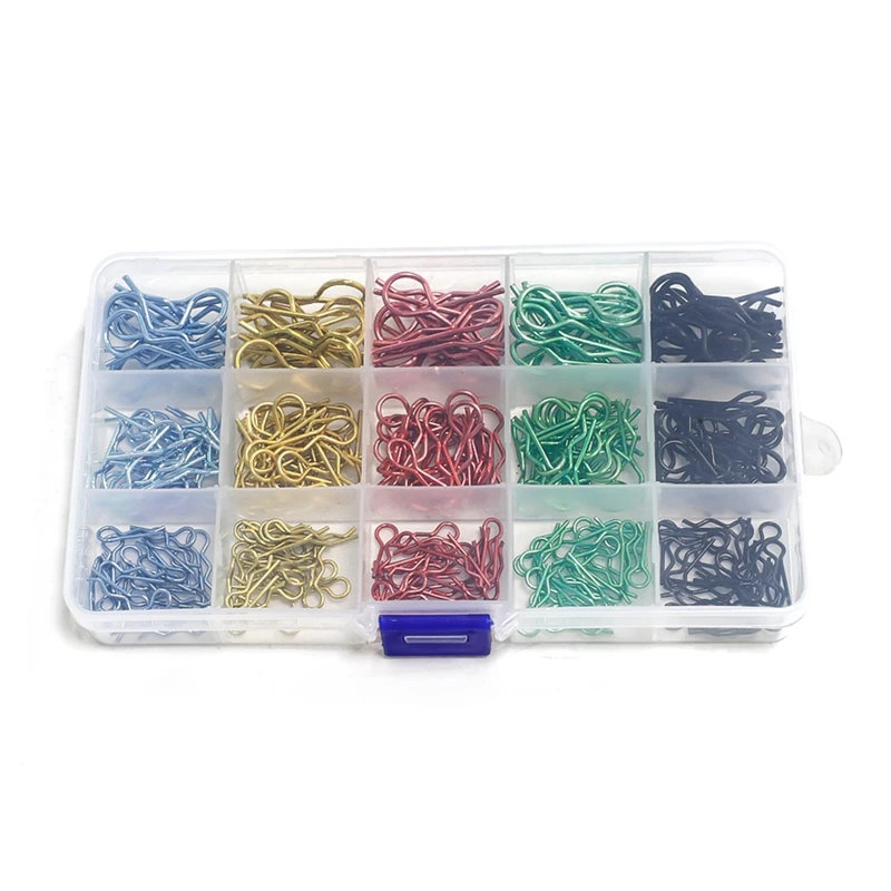 260Pcs RC Car Body Shell R Clips For 1/8 1/10 1/12 1/14 1/16 1/18 Bodyshell Pin Metal Body Shell Clip Pin