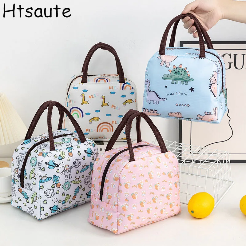 

Функциональный Стандартный Ланч-бокс, портативный изолированный Ланч-бокс из ткани Оксфорд, термопищевые Ланч-боксы для пикника для женщин и детей